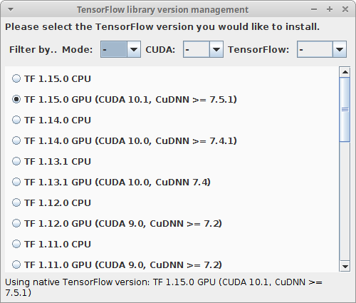 Cuda best sale python tensorflow