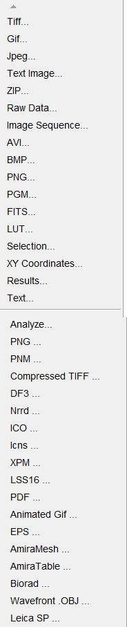 cannot save image sequence in imagej software file