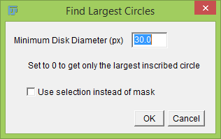 Error with ImageJ Plug In Max Inscribed Circles - Usage & Issues