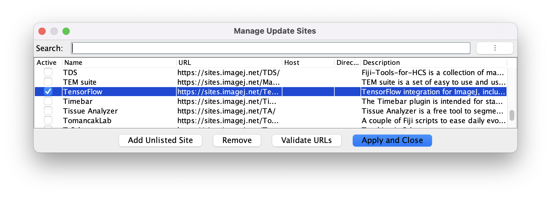 Subscribe to the Tensorflow update site