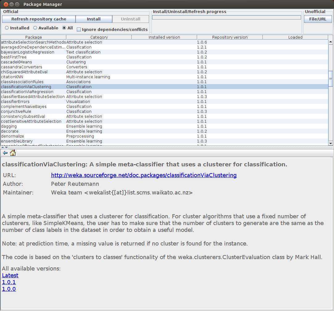 configure weka jar